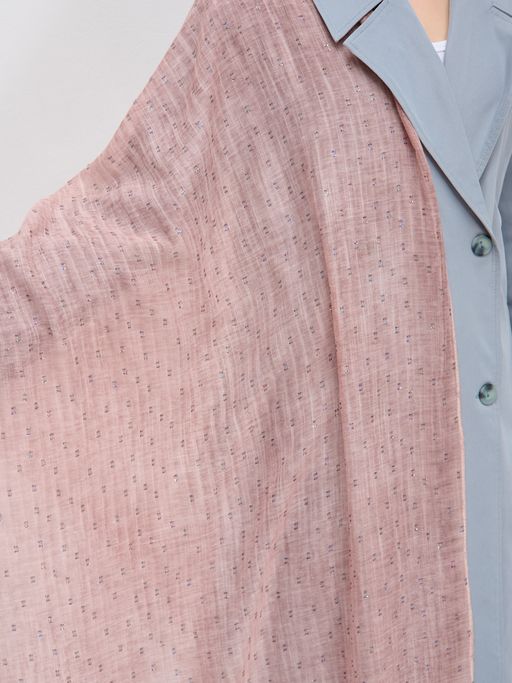 Большой красивый двусторонний палантин с необычной выработкой - Tantino фото 6