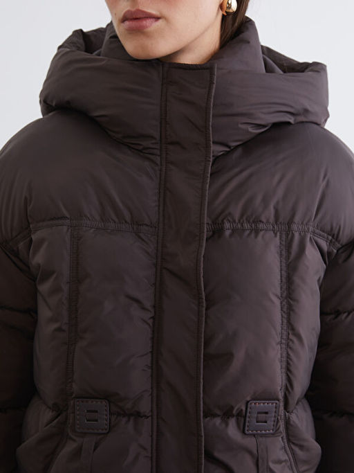 Kap??onlu Oversize Kad?n ?i?me Mont