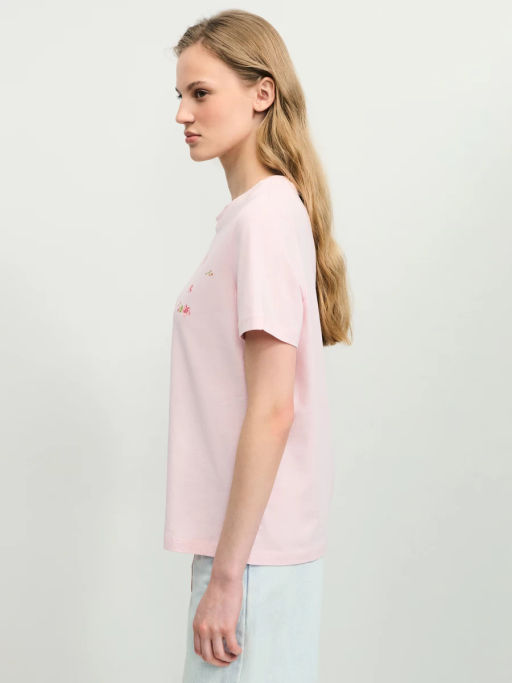 Футболка из хлопка с принтом / Zarina  фото 4