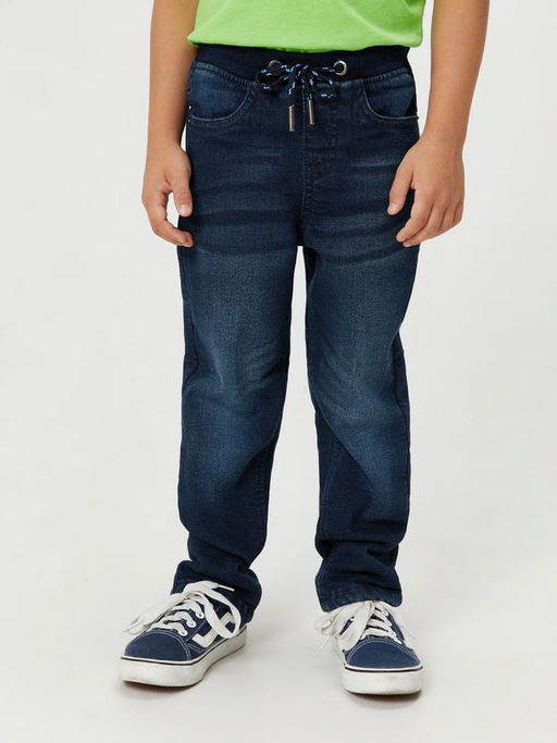 ACOOLA / Брюки джинсовые (утепленные) детские для мальчиков Hudson темно-синий фото 6