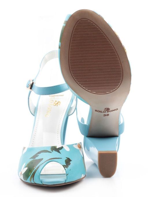 EG21-10 BLUE Босоножки женские (натуральная кожа) - Фабричный китай фото 15