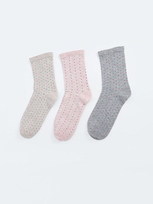 Desenli Kad?n Soket ?orap 3l?