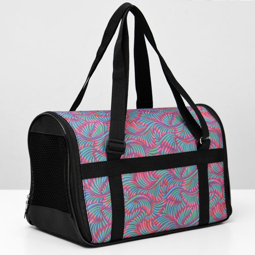 Сумка - переноска для животных, раскладная, нейлон, 35 х 20 х 22 см, микс расцветок - Пижон фото 2