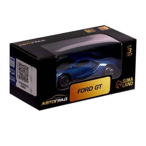 Машина металлическая FORD GT, 1:64, цвет синий - АвтоГрад фото 4