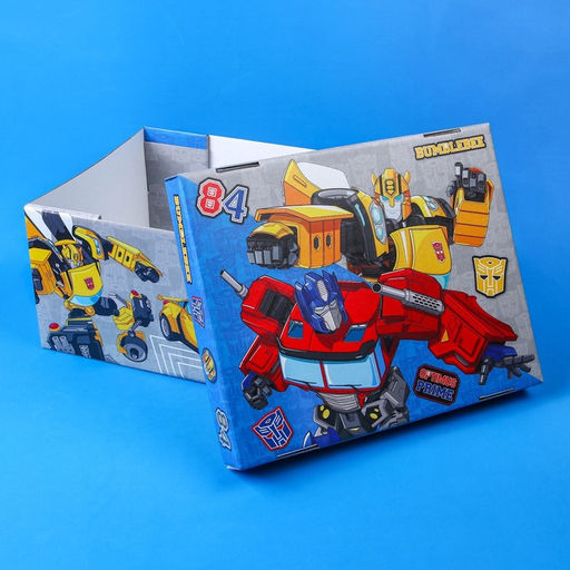 Коробка подарочная складная с крышкой, 31х25,5х16, Трансформеры