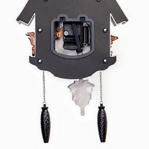 Часы настенные интерьерные большие с кукушкой «Белочки», плавный ход, 67х37х13 см