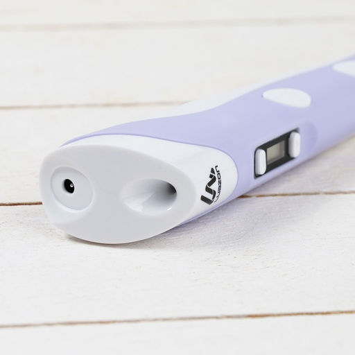 3D ручка Luazon, дисплей, работа с ABS и PLA, пластик в комплекте, фиолетовая - Luazon home фото 12