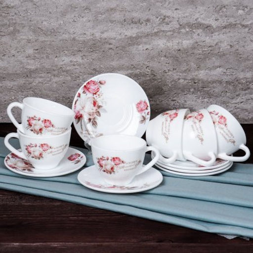 Чайный набор 12 предметов 220 мл картон / GB220/GD55-6A (6916) /уп 8/ серия Чайная роза - Галеонтрейд фото 6