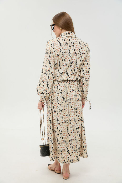 Платье NIKVA н944-11 песочный мультиколор  фото 2