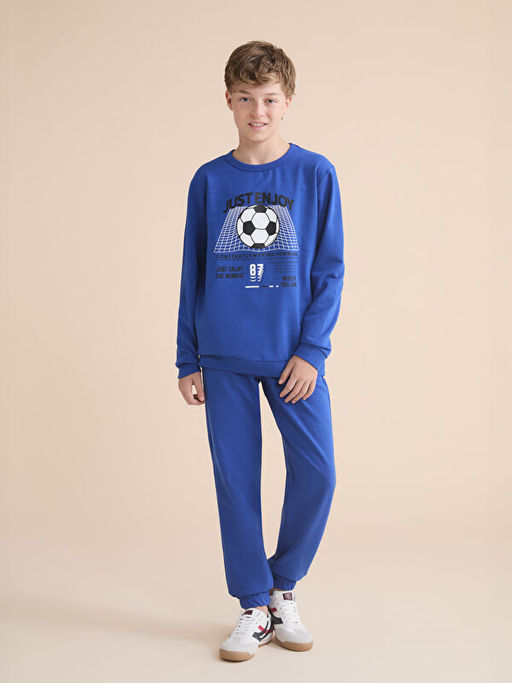 Bisiklet Yaka Erkek ?ocuk Sweatshirt