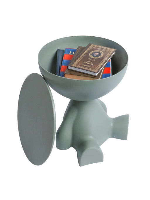 Столик журнальный, 370×370×410 мм, цвет серый