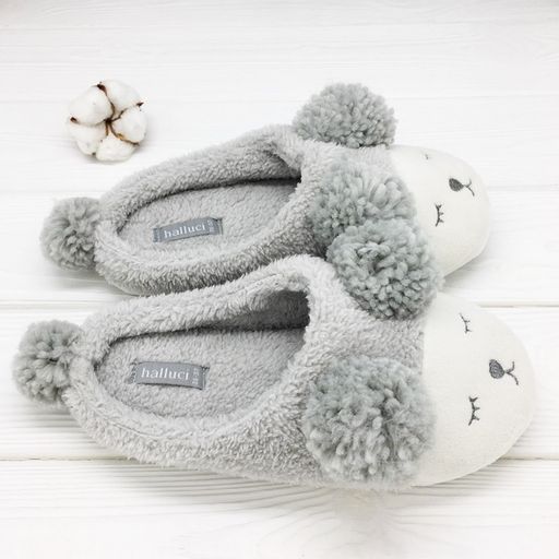 Тапочки Мишки серые - Halluci фото 3
