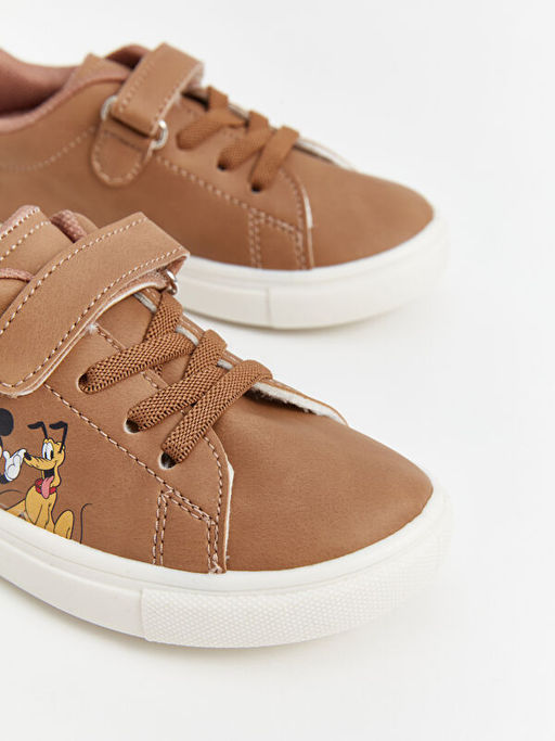 Mickey Mouse Bask?l? Erkek Bebek Spor Ayakkab?