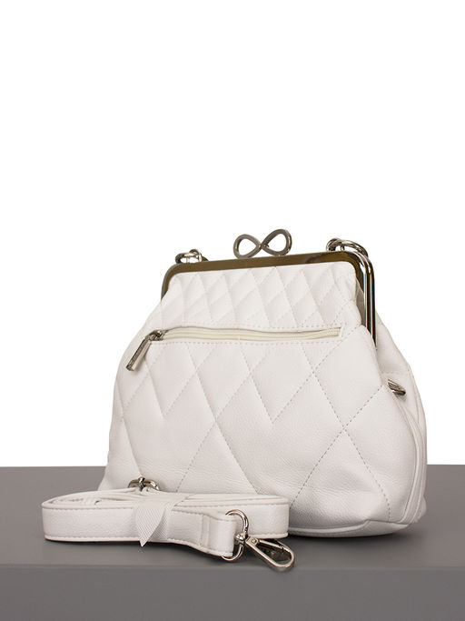 LACCOMA сумка Ева-Л815-белый эко кожа хлопок  фото 4