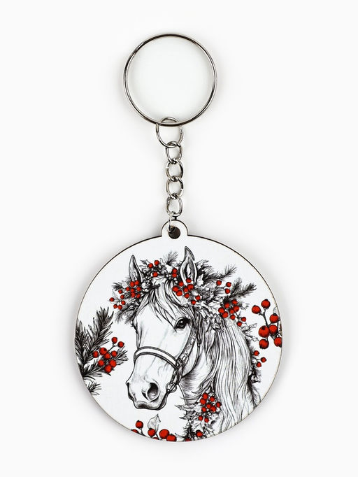 Цена за 6 шт. Брелок новогодний, МИКС