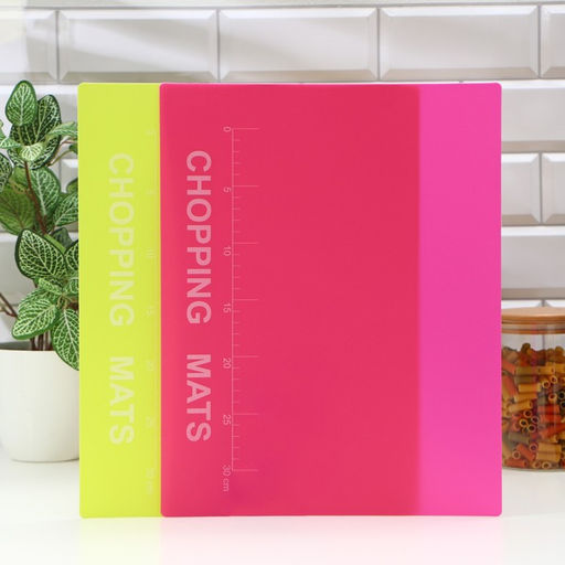 Набор досок разделочных пластиковых гибких с разлиновкой Доляна, 2 шт, 3730 см, цвет МИКС