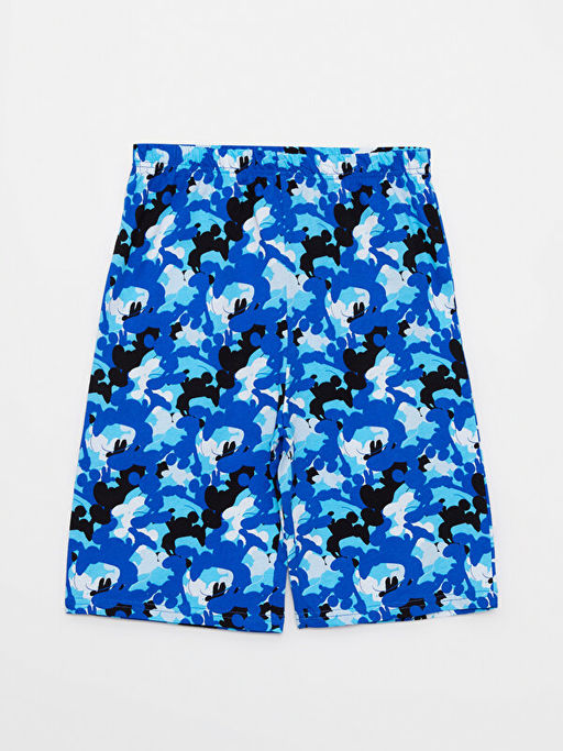 Bisiklet Yaka Mickey Mouse Bask?l? K?sa Kollu Erkek ?ocuk ?ortlu Pijama Tak?m? - Waikiki фото 3