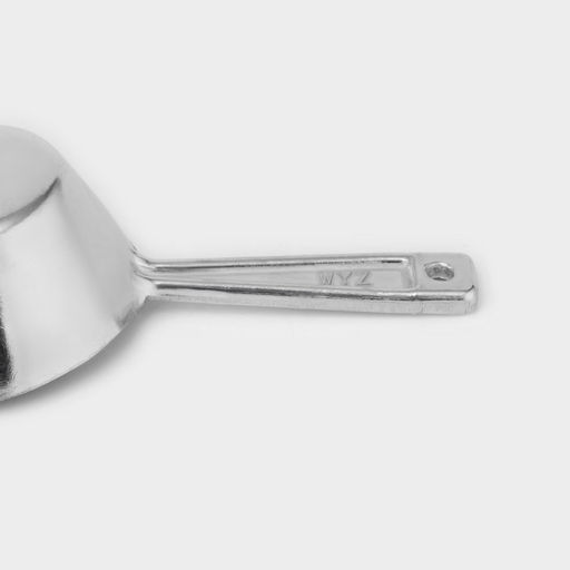 Совок для сыпучих продуктов, длина 18 см, алюминий, серебристый