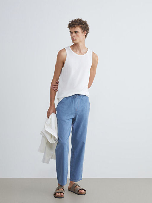 Baggy Fit Erkek Jean Pantolon