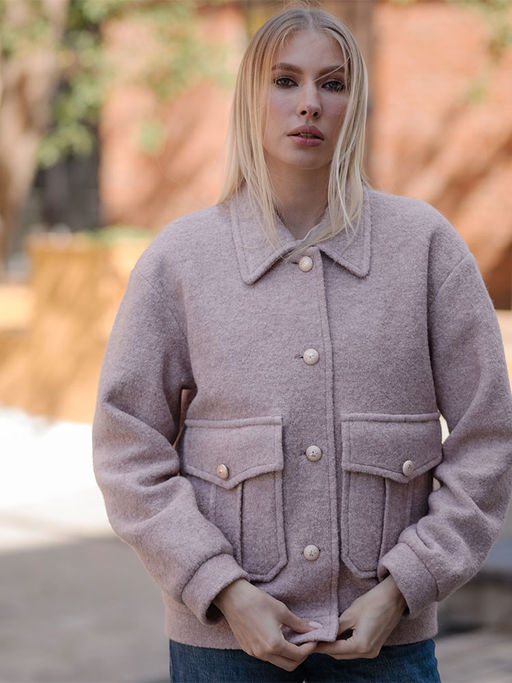 шерсть 40%, вискоза 60% жакет пиджак куртка - Волтри фото 2