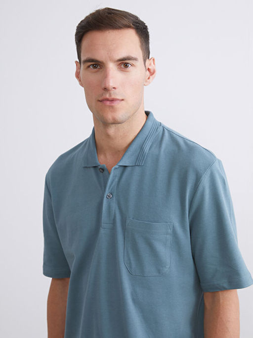 Polo Yaka K?sa Kollu Pike Erkek Ti??rt