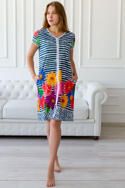 Халат женский из вискозы Есения с рукавом