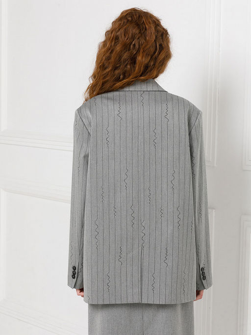 Жакет в полоску