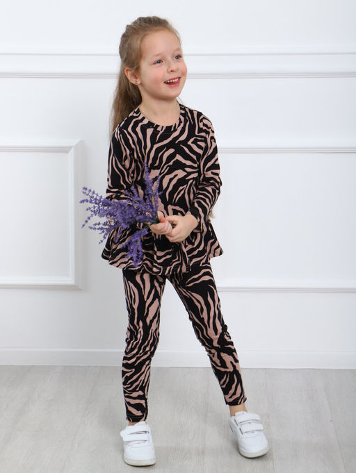 КМ151 Костюм Модница (бежевый; черный) - Милаша фото 8