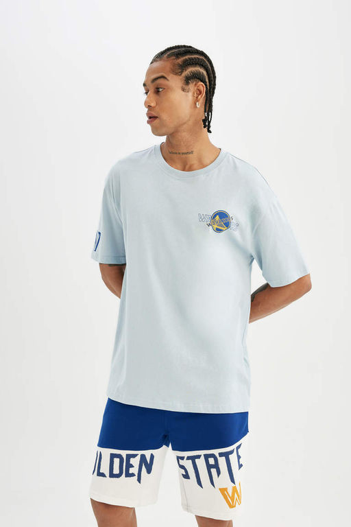 DeFactoFit Короткие шорты стандартного кроя NBA Golden State Warriors  фото 2