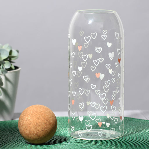 Банка для хранения сыпучих продуктов и круп Сердечки, 1000 мл - Дорого внимание фото 3