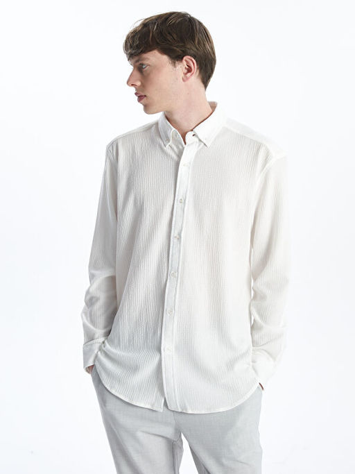 Regular Fit Uzun Kollu Erkek G?mlek