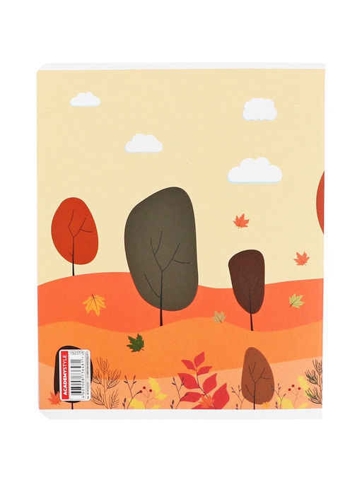 Тетрадь 48 листов, в клетку «Времена года», мелованный картон, МИКС