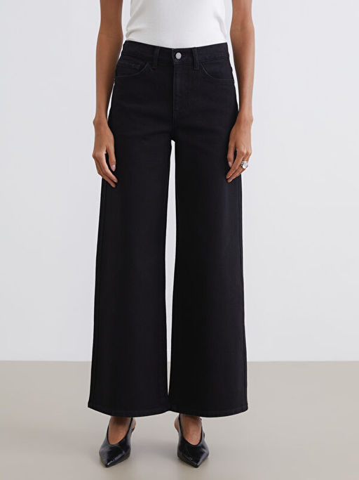 Wideleg Kad?n Jean Pantolon
