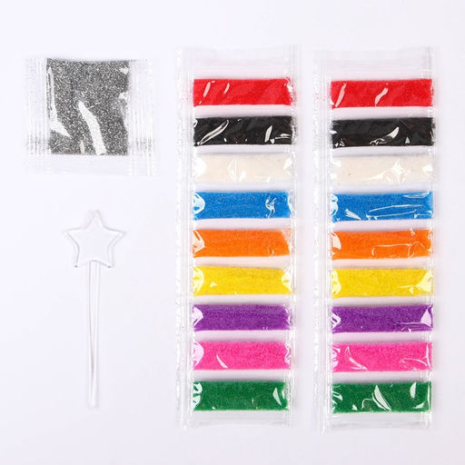 Фреска песком с блёстками «Холодное сердце», 9 цветов