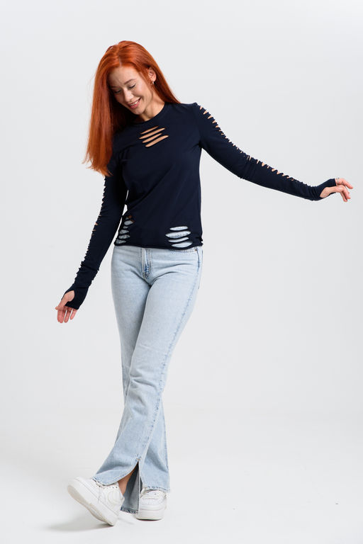 7476 Лонгслив женский