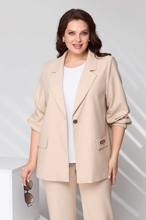 Костюм Асолия 1424 бежевый  фото 10