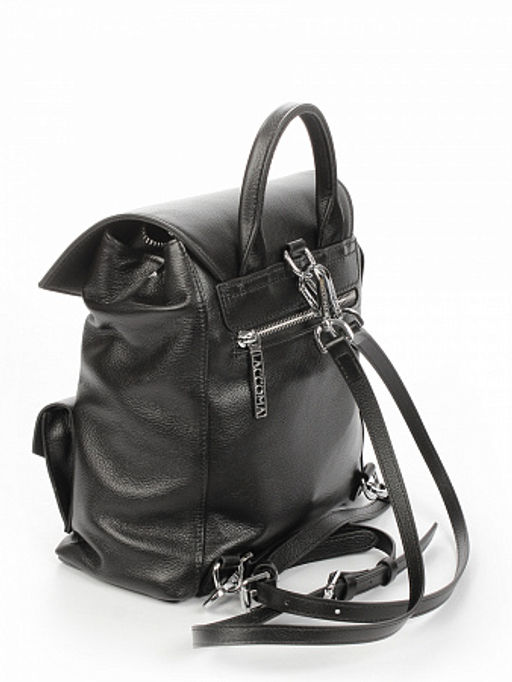 LACCOMA рюкзак А27149-черный натуральная кожа хлопок
