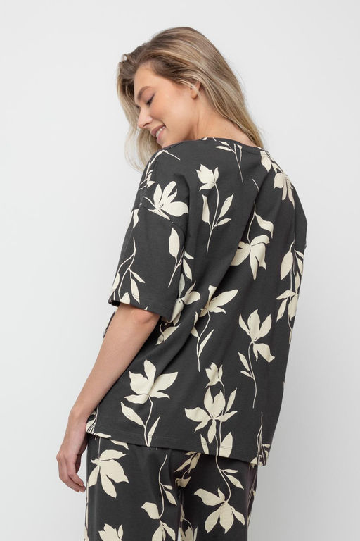 VERY NEAT _ ЕВТ 3184/черный кофе,магнолия фуфайка жен