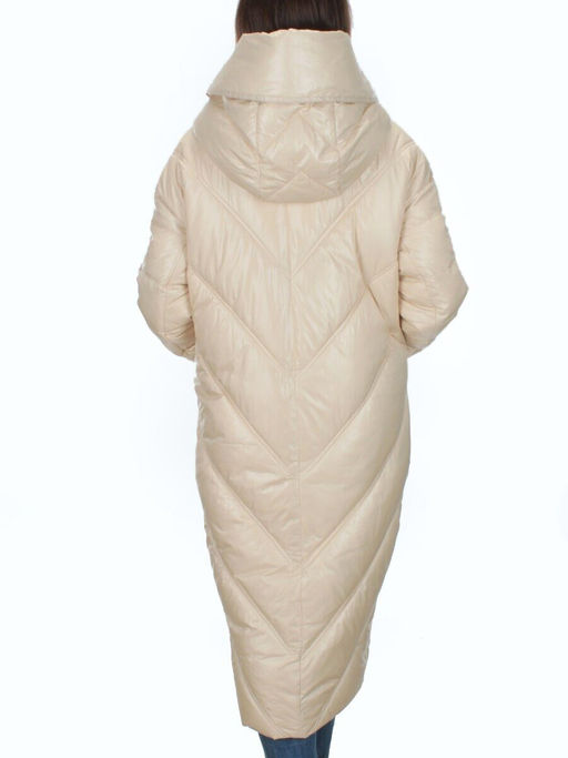 21-381 LT. BEIGE Пальто зимнее женское (200 гр. тинсулейт) - Fashion фото 5