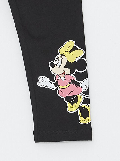 Beli Lastikli Minnie Mouse Bask?l? K?z Bebek Tayt - Waikiki фото 3