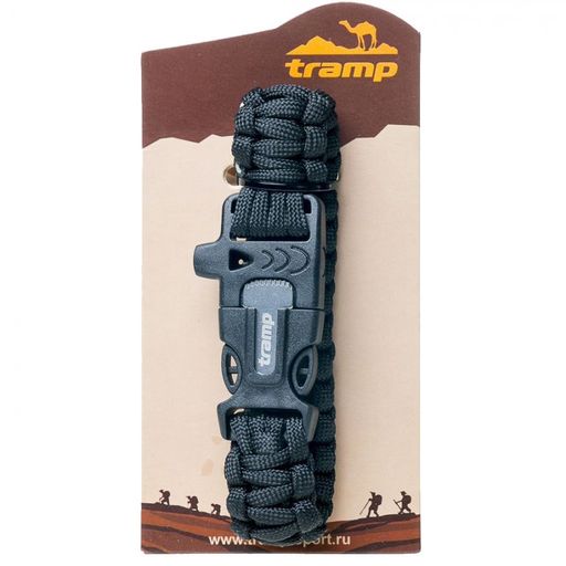 Tramp браслет выживальщика (свисток, огниво/2метра паракорда)