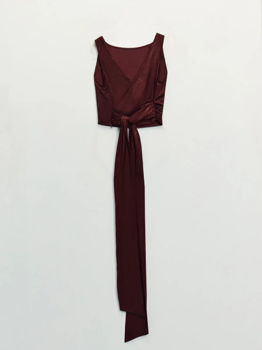 Блуза из вискозы с завязками / Zarina