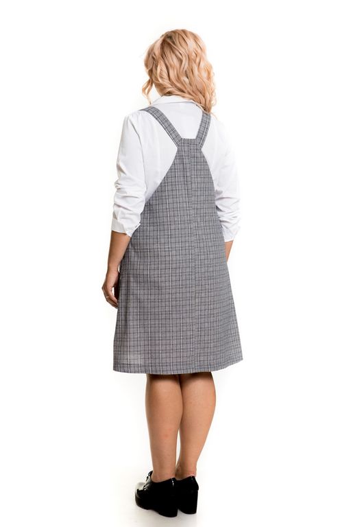 Сарафан 903 серая клетка - Novita фото 4