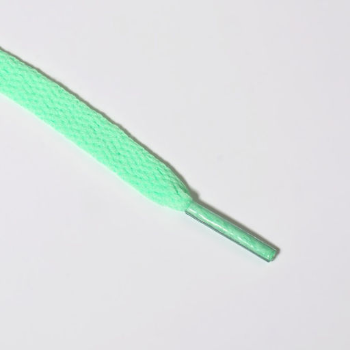 Цена за 10 шт. Шнурки для обуви, пара, плоские, 8 мм, 120 см, мятные