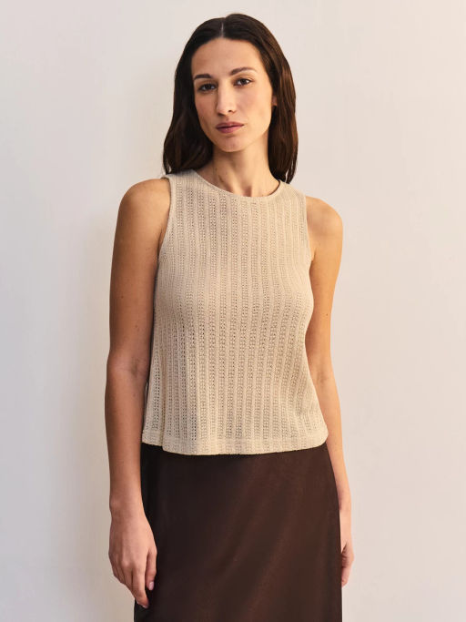 Майка прямого кроя с разрезом на спинке ZR2605023417-60 / Zarina