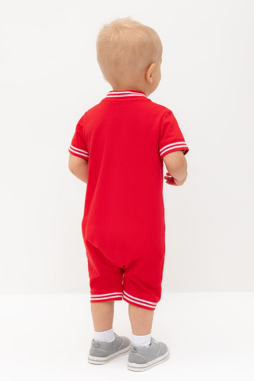 Crockid _ КР 6547/красный к548 полукомбинезон д/мал яс  фото 3