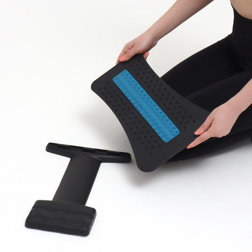 Массажёр для спины, трёхуровневый, 38 × 25 × 4 см, цвет синий