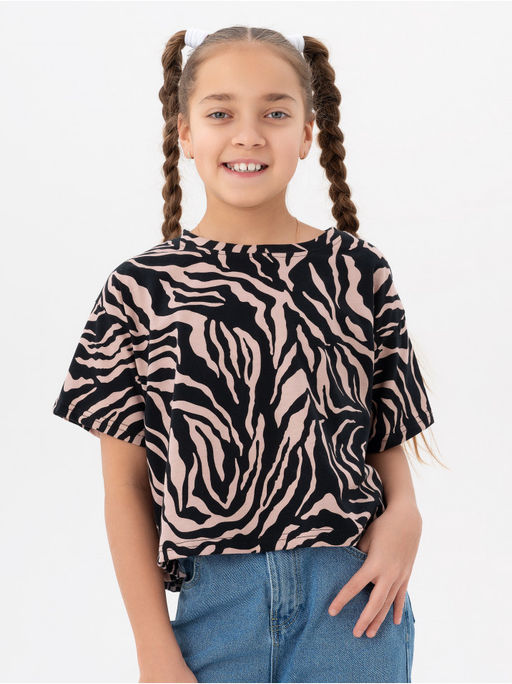 Футболка Зебра белый детская - София фото 15