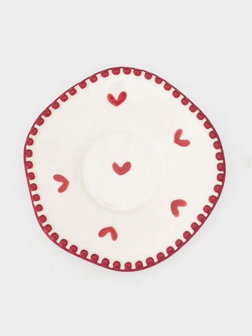 Чайная пара "Сердца" блюдце 16х1,5 см, чашка  13х10х7 см