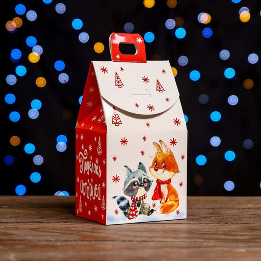 Цена за 5 шт. Подарочная коробка Домик Поделись историей,9,1 х 7 х 15,7 см - Simaland фото 3